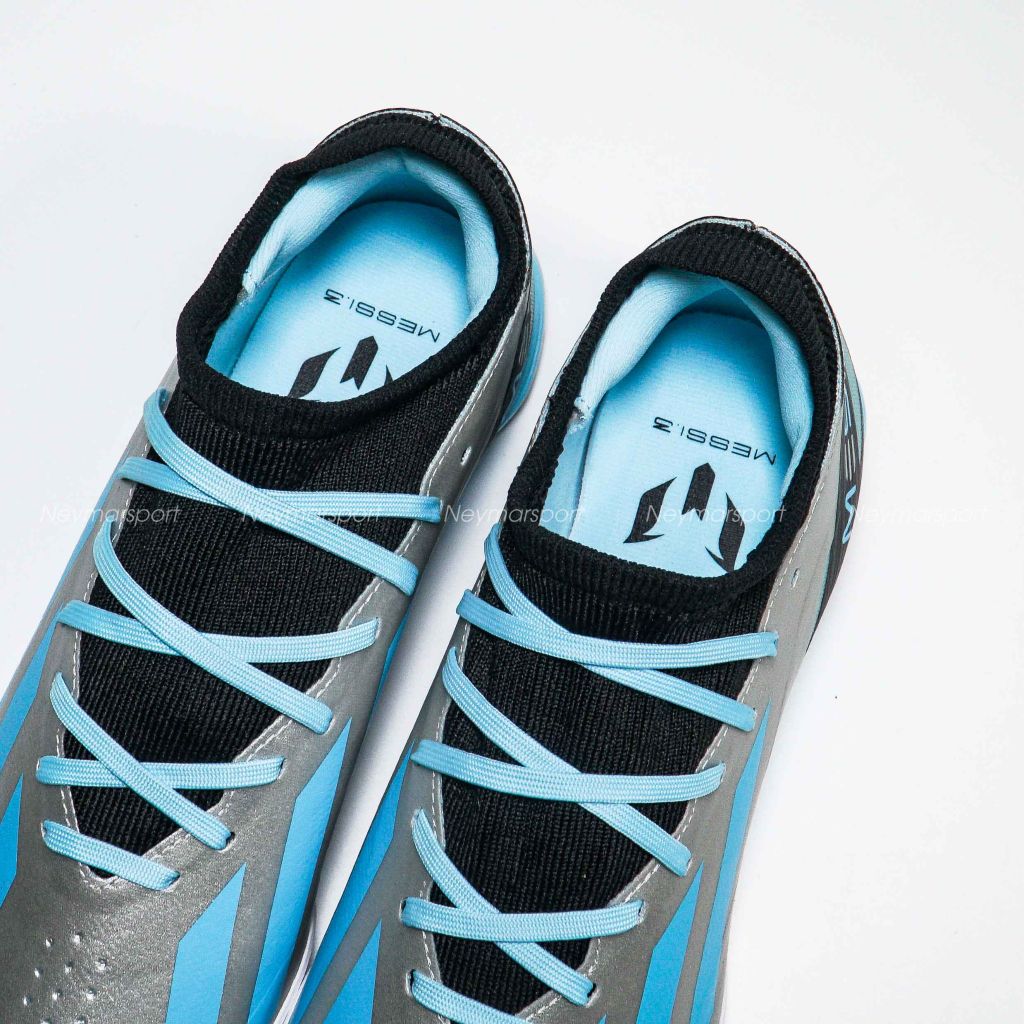 adidas X Crazyfast Messi .3 TF Infinito - Silver Metallic/Bliss Blue/Core Black