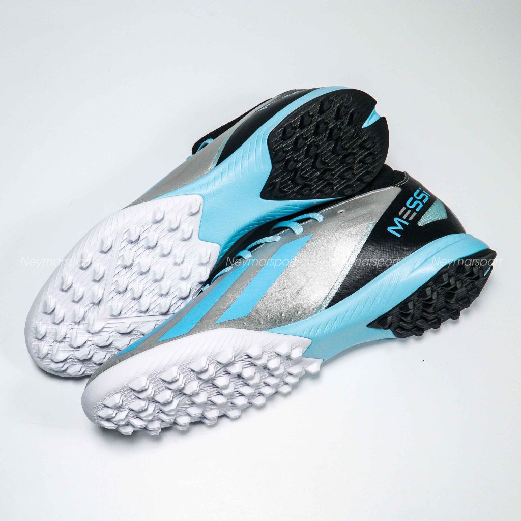 adidas X Crazyfast Messi .3 TF Infinito - Silver Metallic/Bliss Blue/Core Black