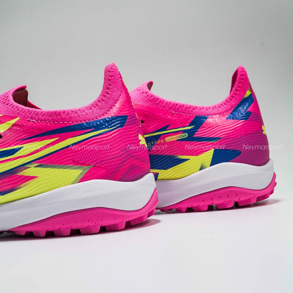 Giày đá bóng PUMA Ultra Ultimate TF Energy - Luminous Pink/Ultra Blue/Yellow Alert 107858-01
