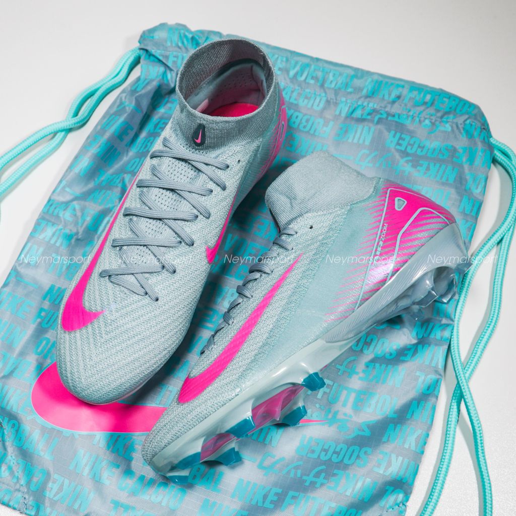 Giày bóng đá Nike Air Zoom Mercurial Superfly 10 Elite FG Prism - Ocean Cube/Pink Blast FQ1454-301