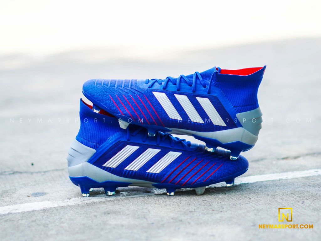 adidas Predator 19.1 FG/AG Exhibit - Bold Blue/Silver Metallic
