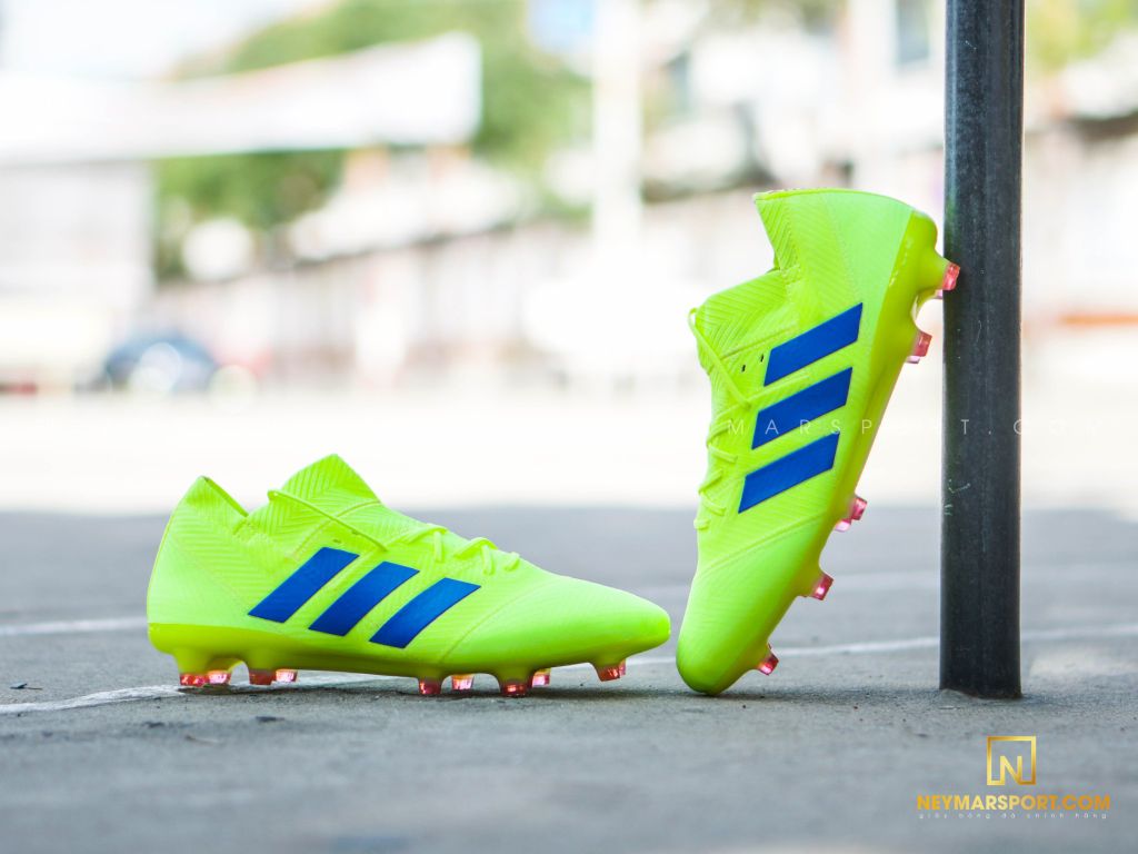 adidas Nemeziz 18.1 FG/AG Exhibit - Solar Yellow/Blue