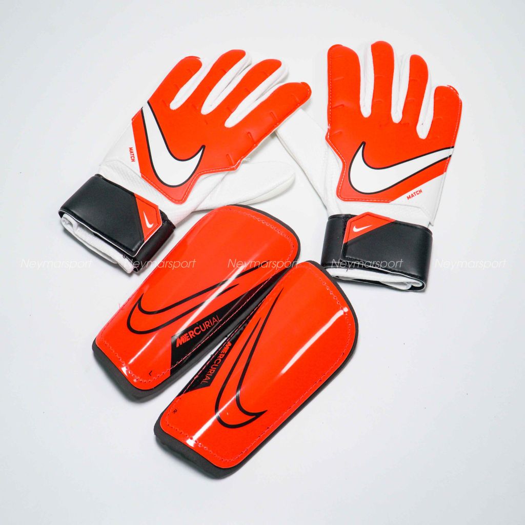 Bọc ống đồng Nike Shin Pads Mercurial Hard Shell Ready - Bright Crimson/Black