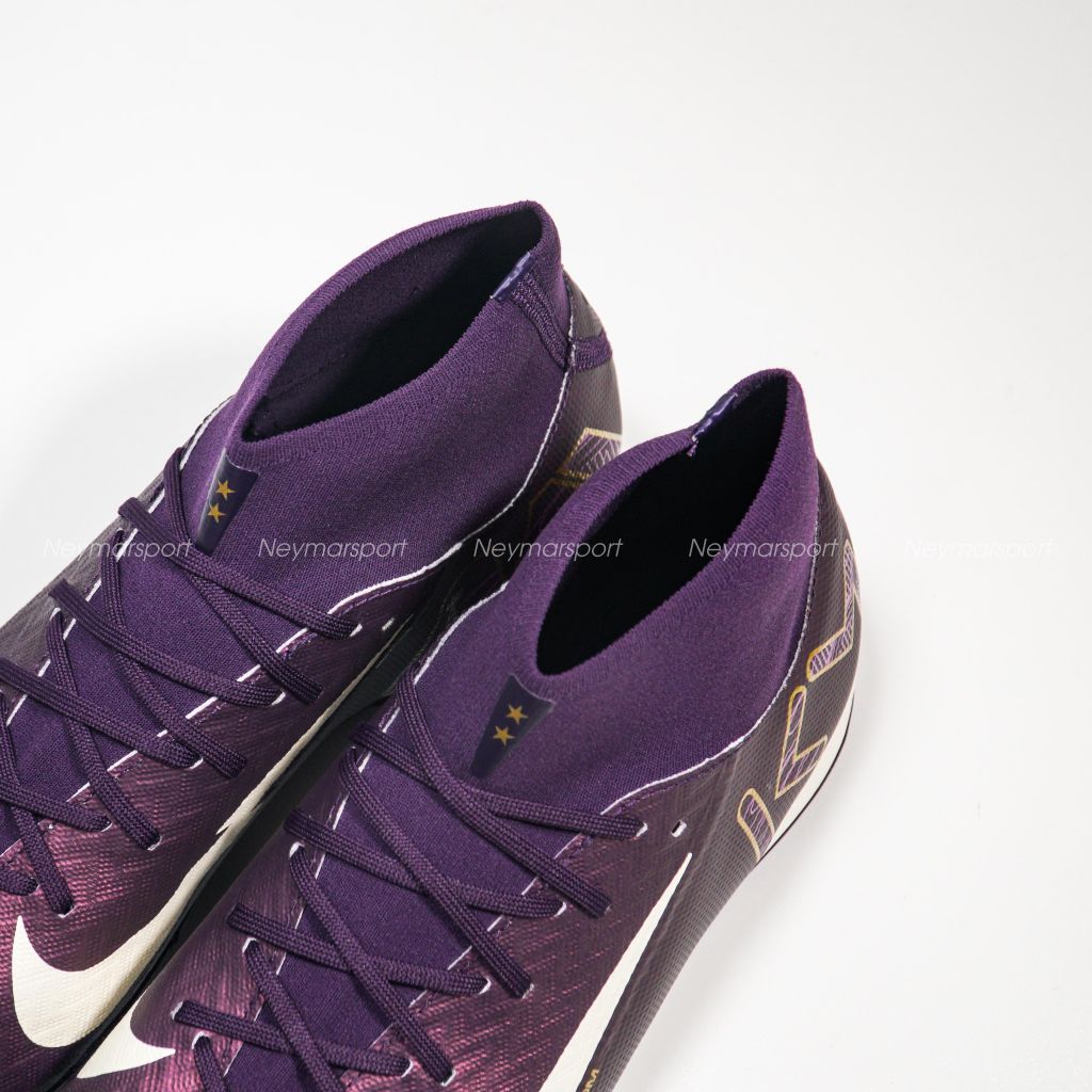 Giày đá bóng Nike Air Zoom Mercurial Superfly 10 Academy TF Mbappé Personal Edition - Grand Purple/Pale Ivory FQ8333-500