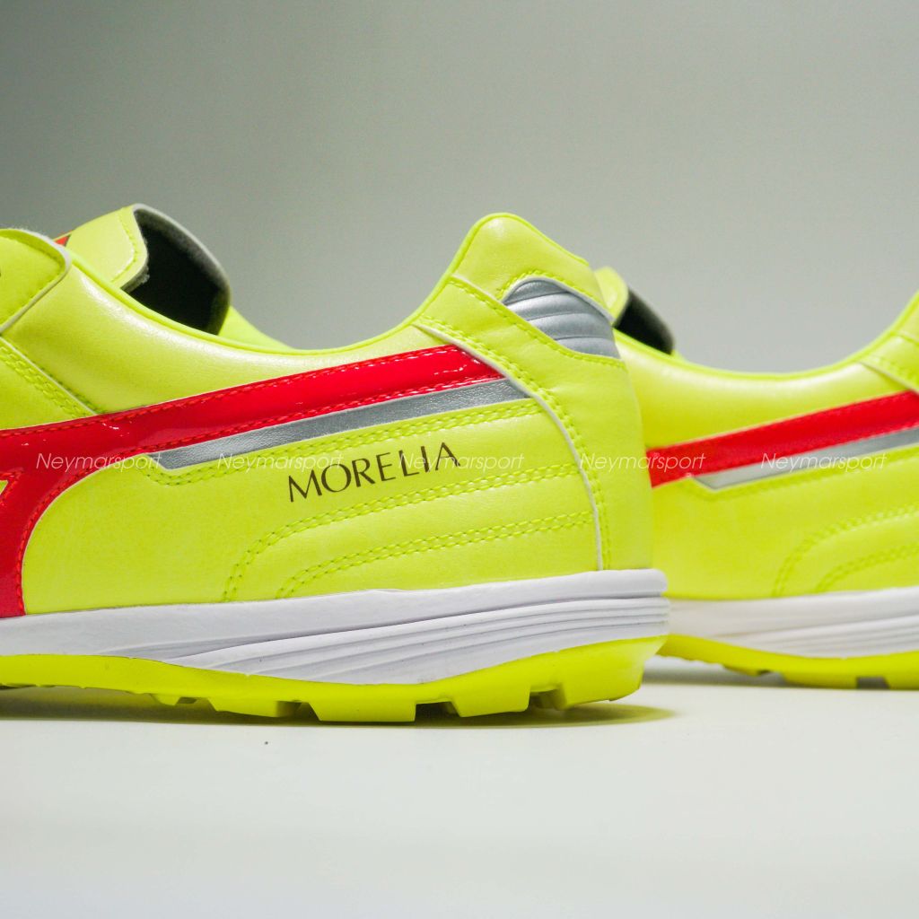 Giày đá bóng Mizuno Morelia Sala Made in Japan TF Dyna - Safety Yellow/Fiery Coral Q1GB240045