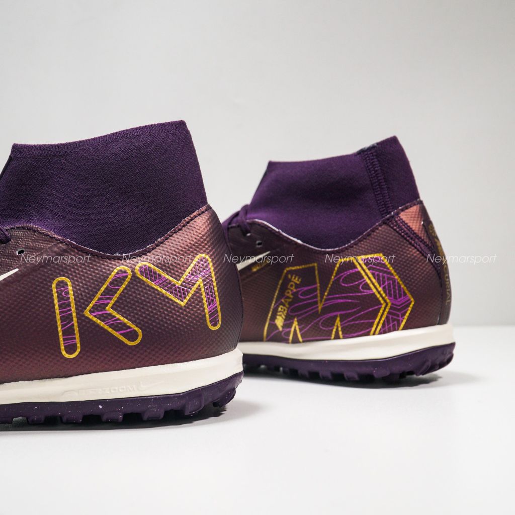 Giày đá bóng Nike Air Zoom Mercurial Superfly 10 Academy TF Mbappé Personal Edition - Grand Purple/Pale Ivory FQ8333-500