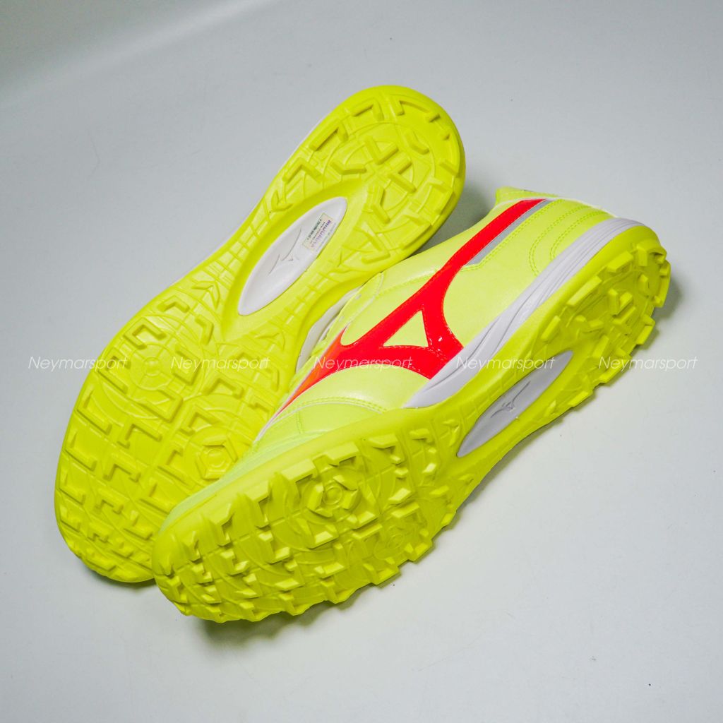 Giày đá bóng Mizuno Morelia Sala Made in Japan TF Dyna - Safety Yellow/Fiery Coral Q1GB240045
