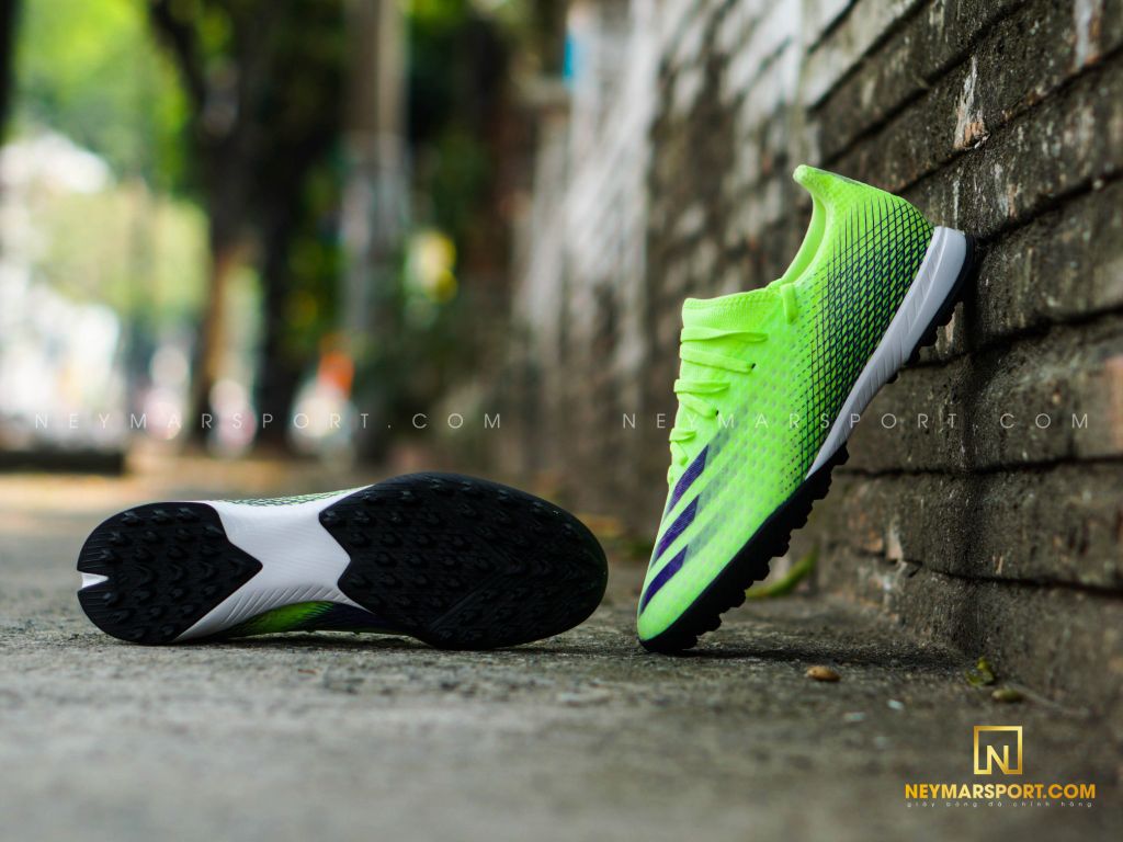ADIDAS X GHOSTED .3 TF PRECISION TO BLUR - SIGNAL GREEN/ENERGY INK/BLACK