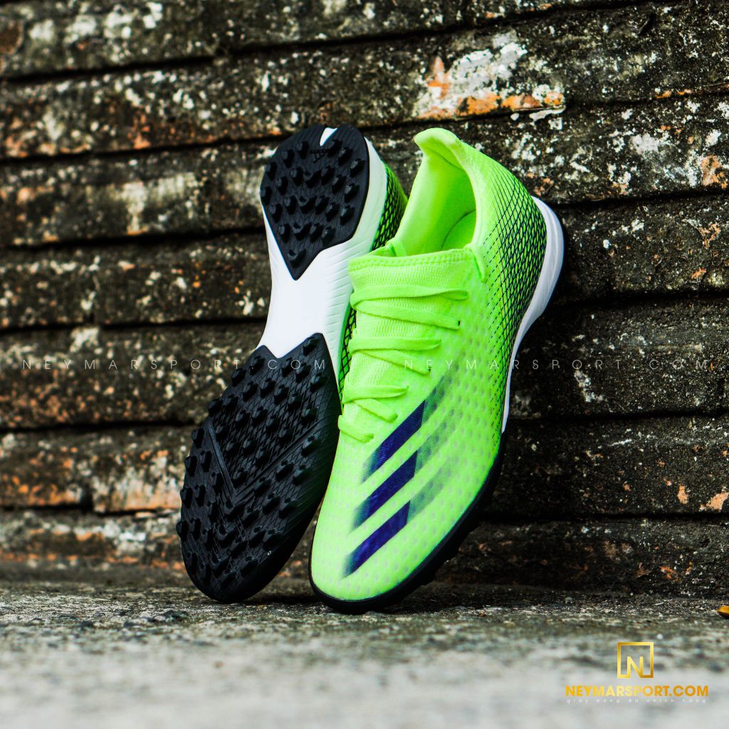 ADIDAS X GHOSTED .3 TF PRECISION TO BLUR - SIGNAL GREEN/ENERGY INK/BLACK