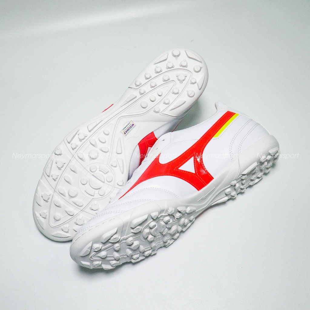 Giày đá bóng Mizuno Morelia II Club AS TF - White/Red/Yellow P1GD231664