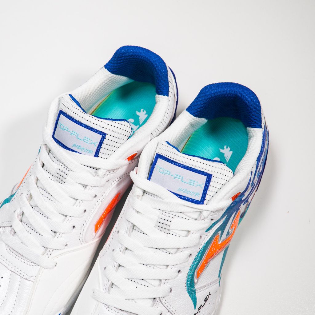 Giày đá bóng JOMA Top Flex 2576 - White/Royal TOPS2576IN