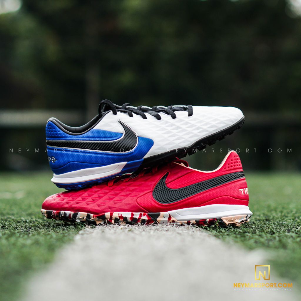 Nike Tiempo Legend 8 Pro TF Daybreak - White/Black/Hyper Royal/Metallic Silver