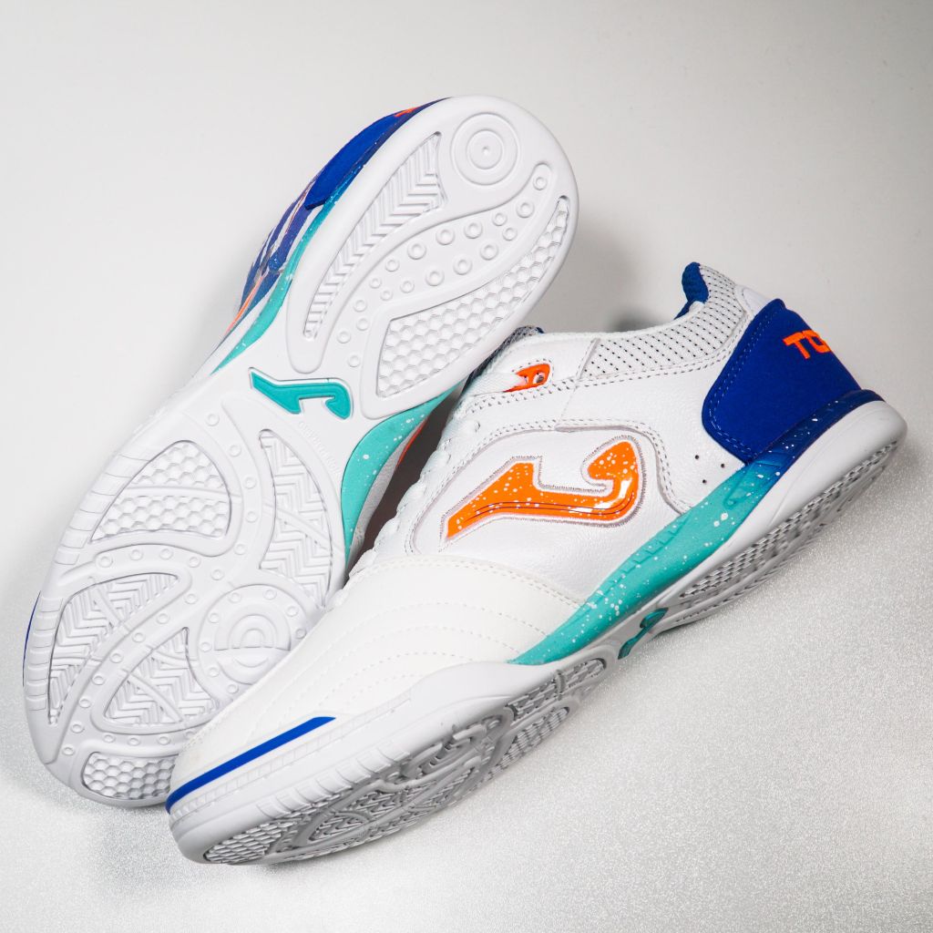 Giày đá bóng JOMA Top Flex 2576 - White/Royal TOPS2576IN