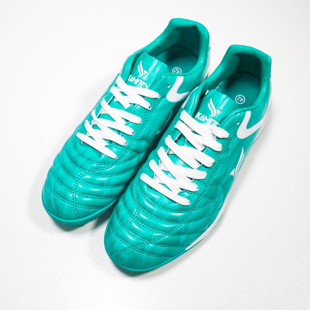 Giày đá bóng Kamito Velocidad Fire Back TF - Teal Blue/White KMTF240129