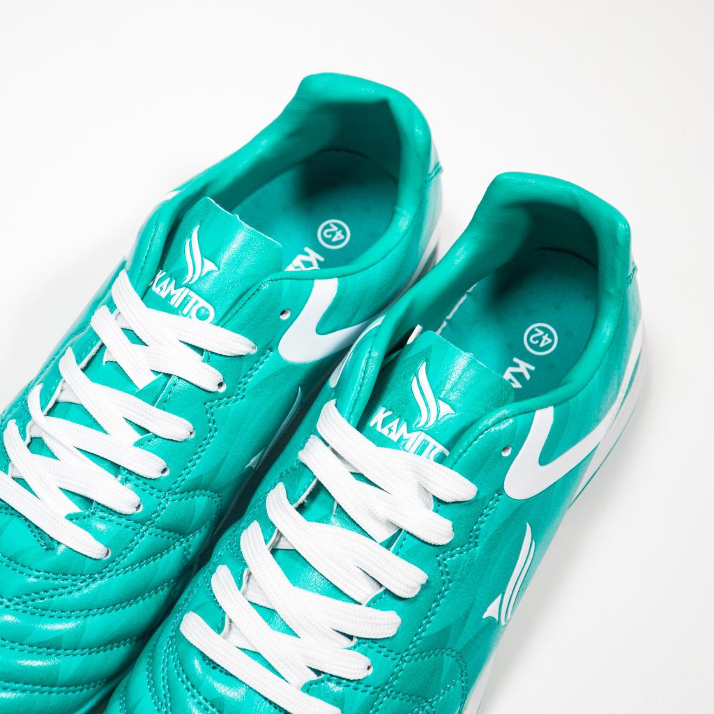 Giày đá bóng Kamito Velocidad Fire Back TF - Teal Blue/White KMTF240129