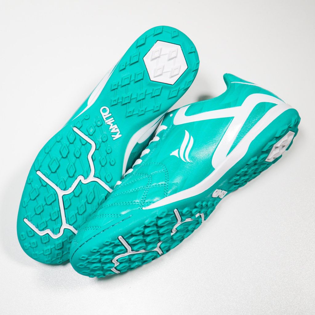 Giày đá bóng Kamito Velocidad Fire Back TF - Teal Blue/White KMTF240129