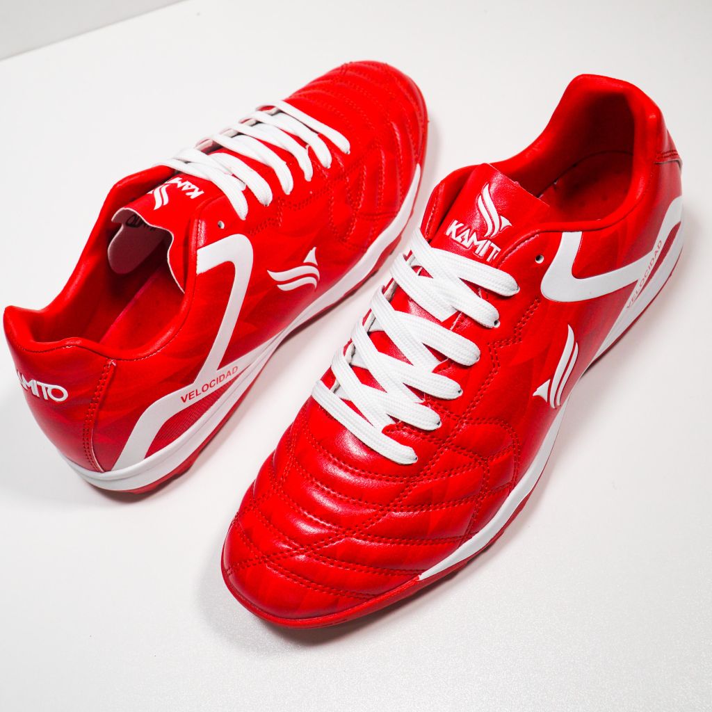 Giày đá bóng Kamito Velocidad Fire Back TF - Red/White KMTF240110