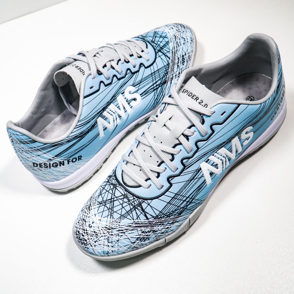 Giày đá bóng NMS SPIDER 2.0 TF - Blue Grey/White SPI2400