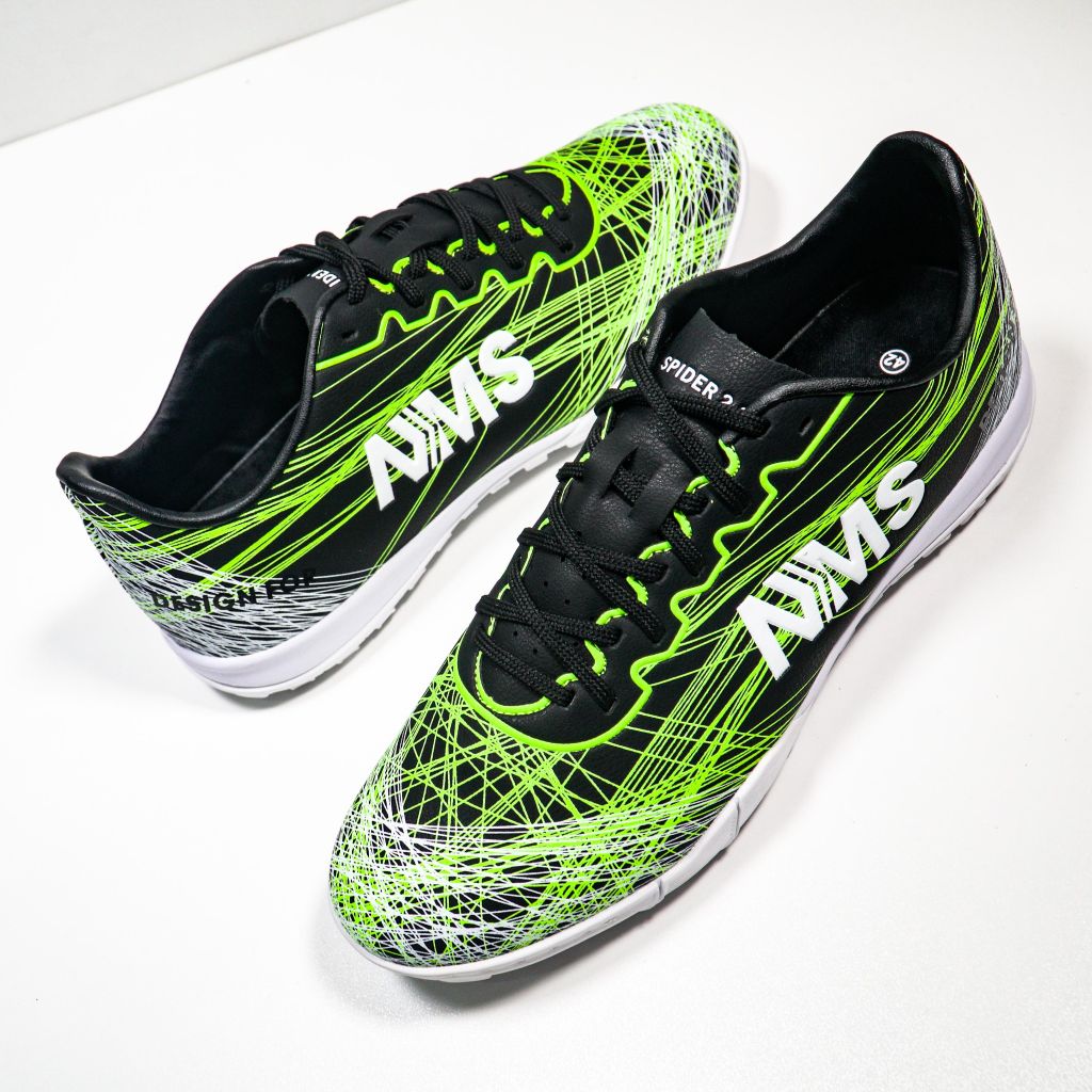 Giày đá bóng NMS SPIDER 2.0 TF - Black/Neon/White SPI2500