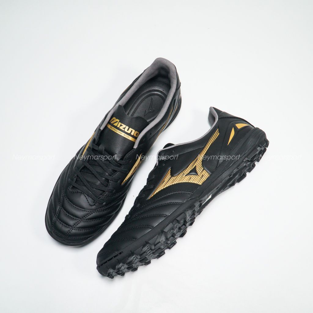 Giày đá bóng Mizuno Morelia Neo IV Pro TF Aurum - Black/Gold/Black P1GD233450