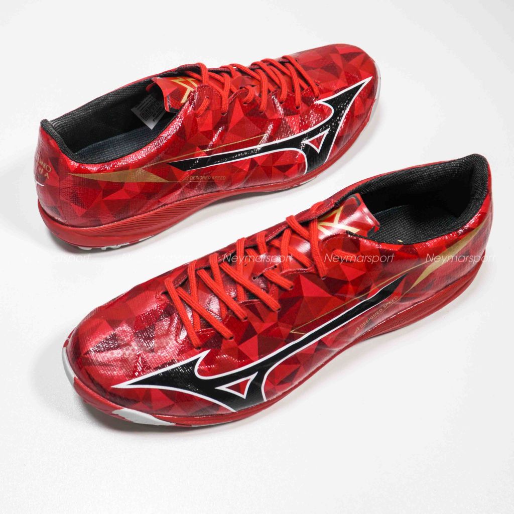 Giày đá bóng Mizuno Alpha II Pro FG Red Ruby Pack - Red/White/Black P1GA256460