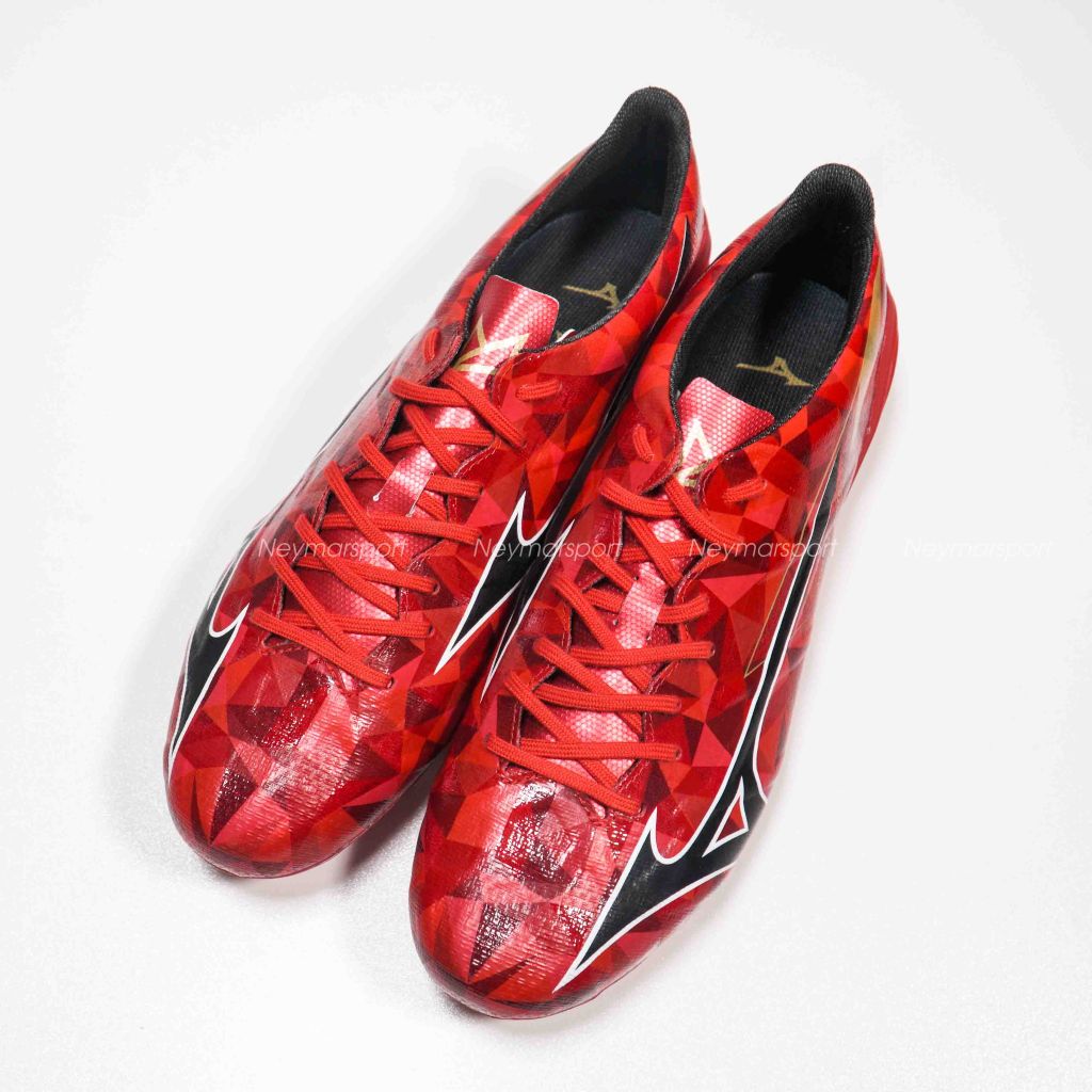 Giày đá bóng Mizuno Alpha II Pro FG Red Ruby Pack - Red/White/Black P1GA256460