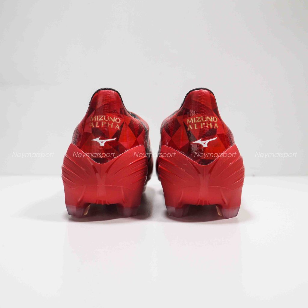 Giày đá bóng Mizuno Alpha II Pro FG Red Ruby Pack - Red/White/Black P1GA256460