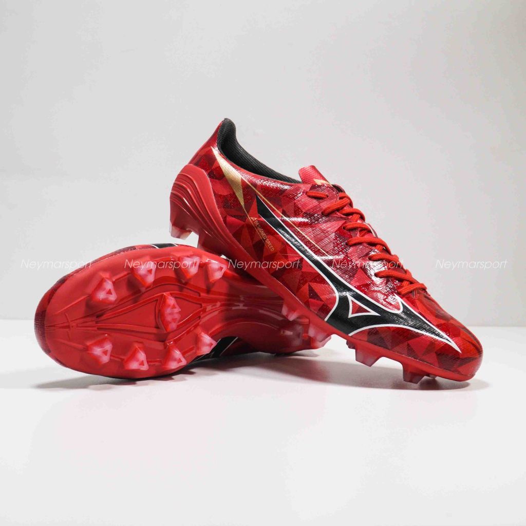 Giày đá bóng Mizuno Alpha II Pro FG Red Ruby Pack - Red/White/Black P1GA256460