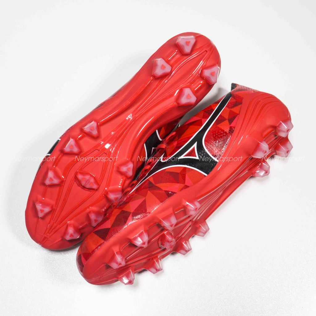 Giày đá bóng Mizuno Alpha II Pro FG Red Ruby Pack - Red/White/Black P1GA256460