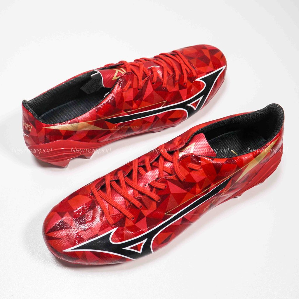 Giày đá bóng Mizuno Alpha II Pro FG Red Ruby Pack - Red/White/Black P1GA256460