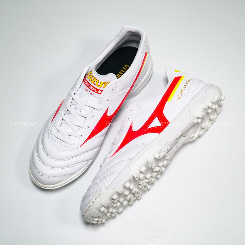 Mizuno Morelia II Pro AS TF - White/Red/Yellow Limited Edition