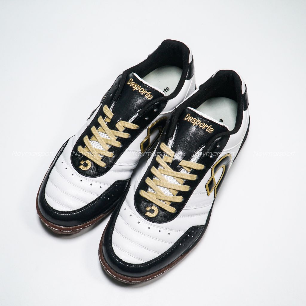 Giày đá banh Desporte Campinas JTF6 TF DS2040 - White/Black/Gold