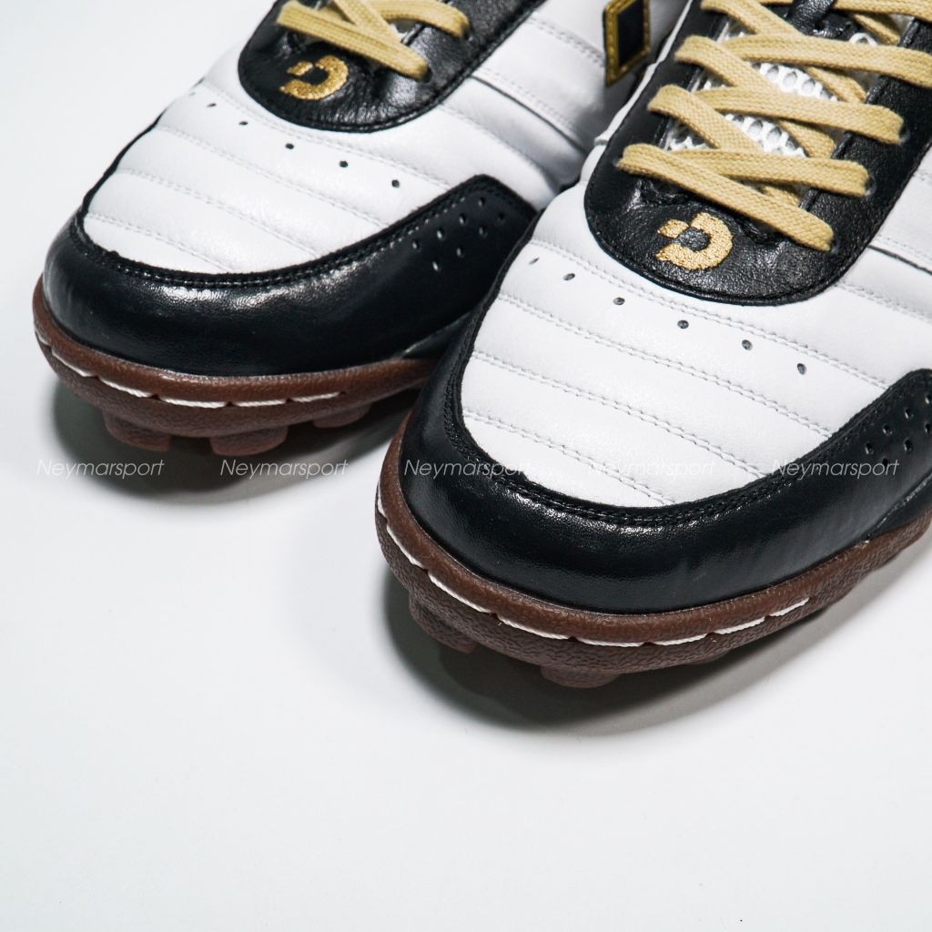 Giày đá banh Desporte Campinas JTF6 TF DS2040 - White/Black/Gold