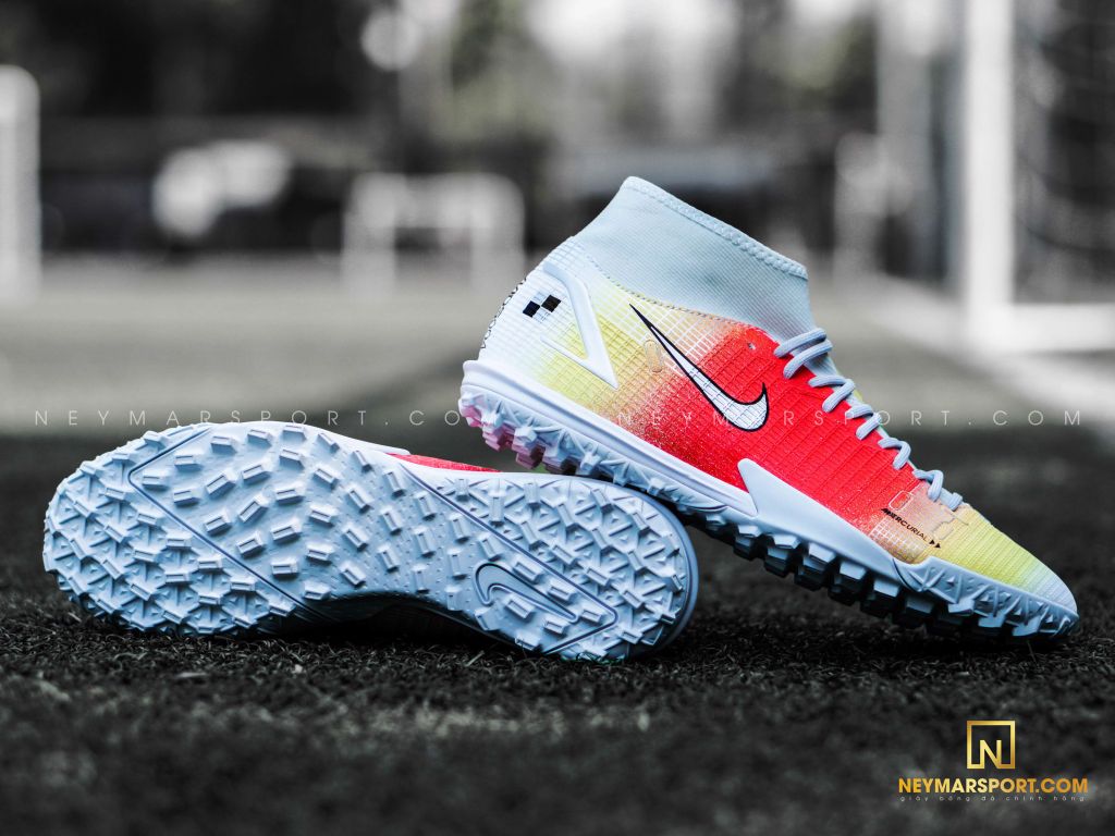 Nike Mercurial Superfly 8 Academy TF Dream Speed 4 - White/Bright Mango
