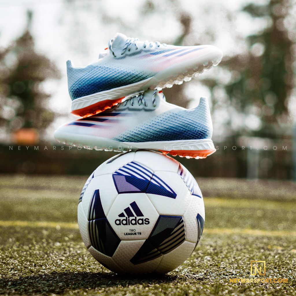 ADIDAS X GHOSTED .1 TF Glory Hunter - Sky Tint/Royal Blue/Signal Coral