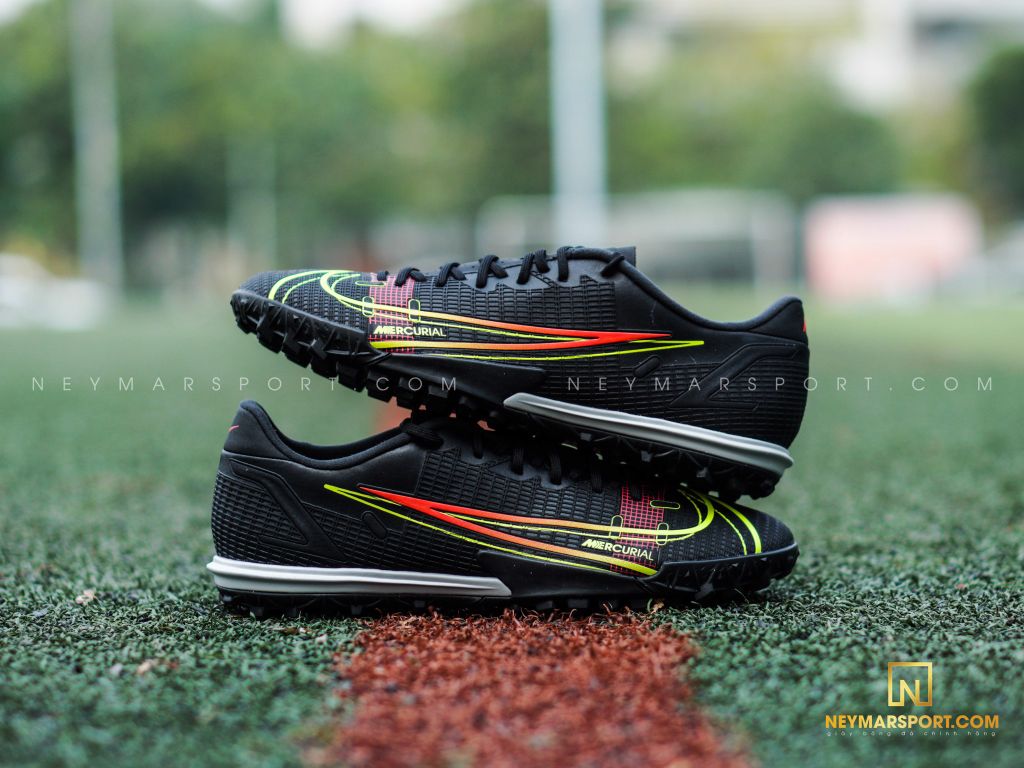 Nike Mercurial Vapor 14 Academy TF Black x Prism - Black/Cyber Yellow/Off Noir