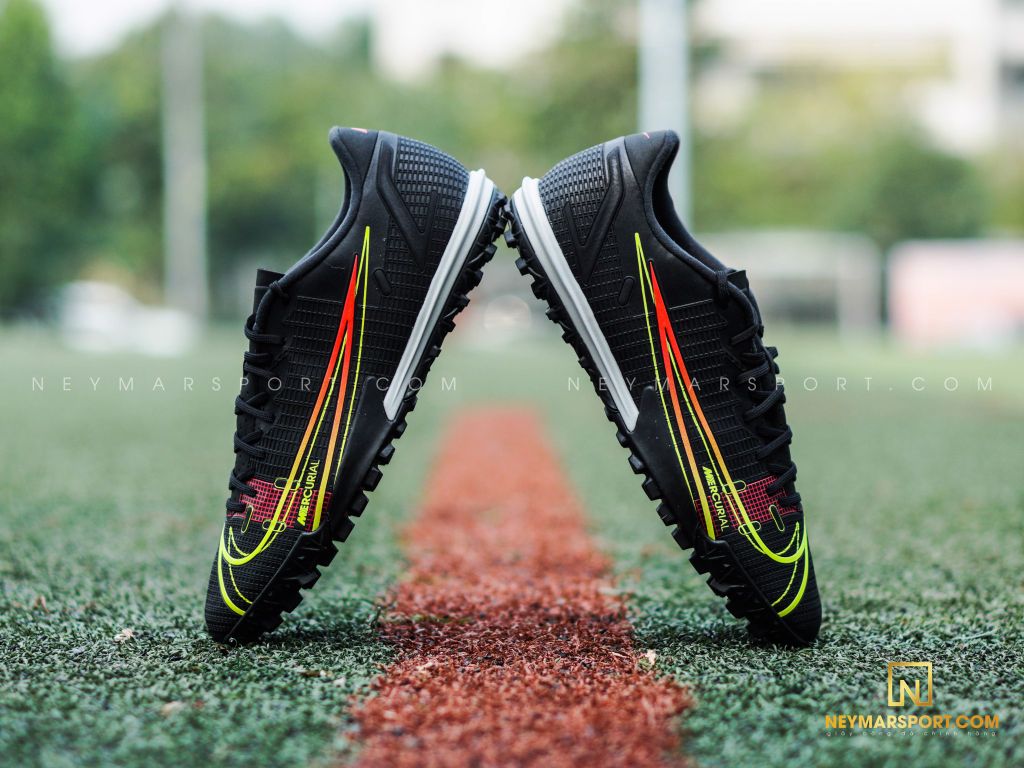 Nike Mercurial Vapor 14 Academy TF Black x Prism - Black/Cyber Yellow/Off Noir