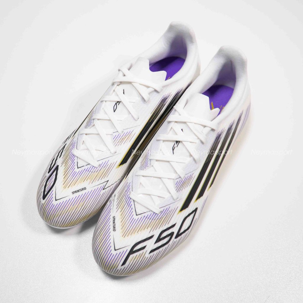 Giày đá bóng adidas F50 League FG/AG Road to Glory - Footwear White/Core Black/Gold Metallic JI0005