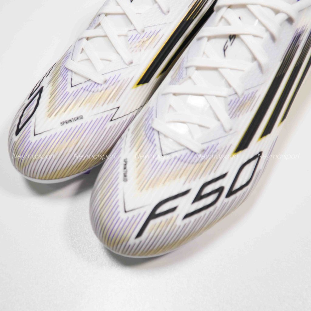 Giày đá bóng adidas F50 League FG/AG Road to Glory - Footwear White/Core Black/Gold Metallic JI0005