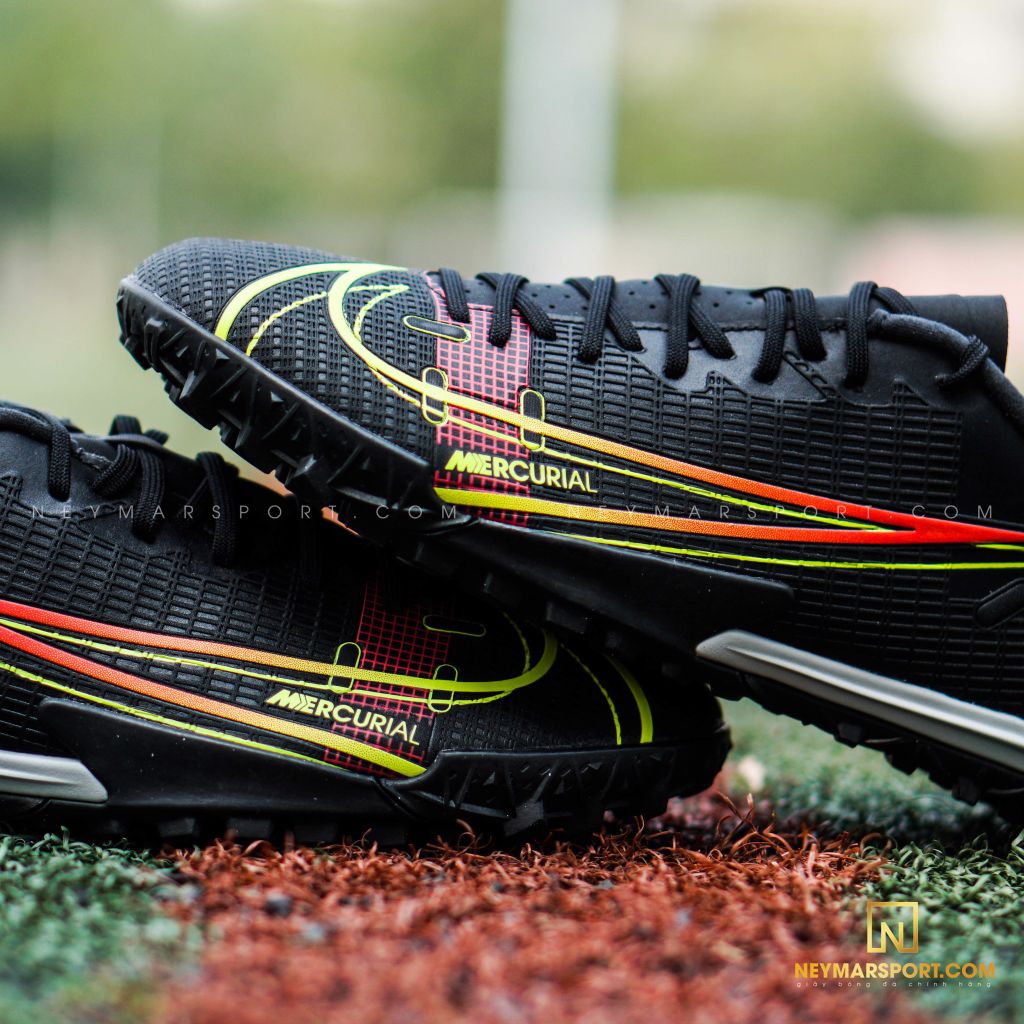 Nike Mercurial Vapor 14 Academy TF Black x Prism - Black/Cyber Yellow/Off Noir