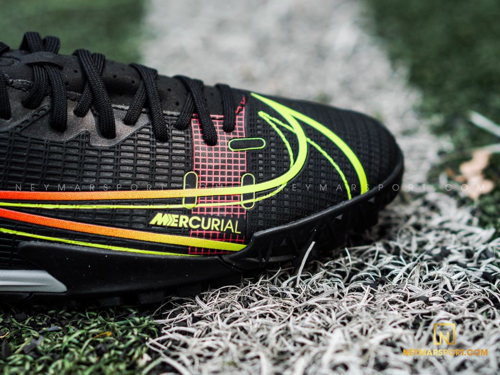 Nike Mercurial Vapor 14 Academy TF Black x Prism - Black/Cyber Yellow/Off Noir