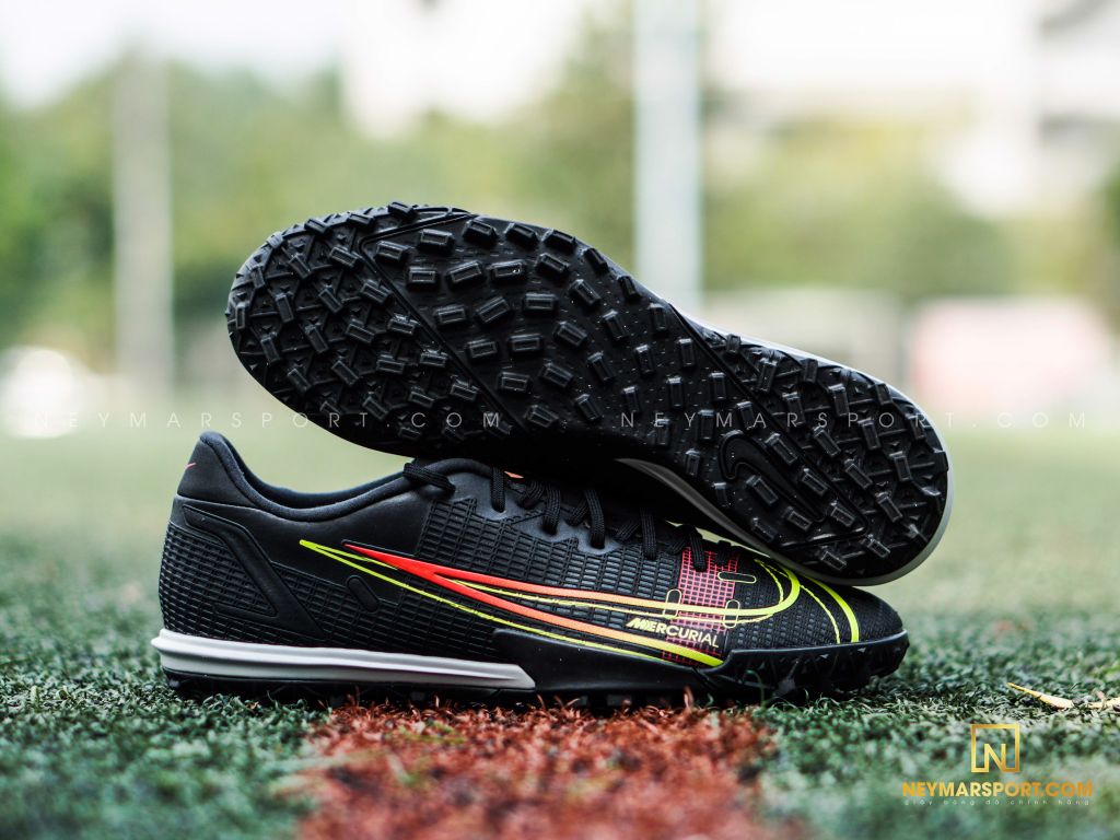 Nike Mercurial Vapor 14 Academy TF Black x Prism - Black/Cyber Yellow/Off Noir