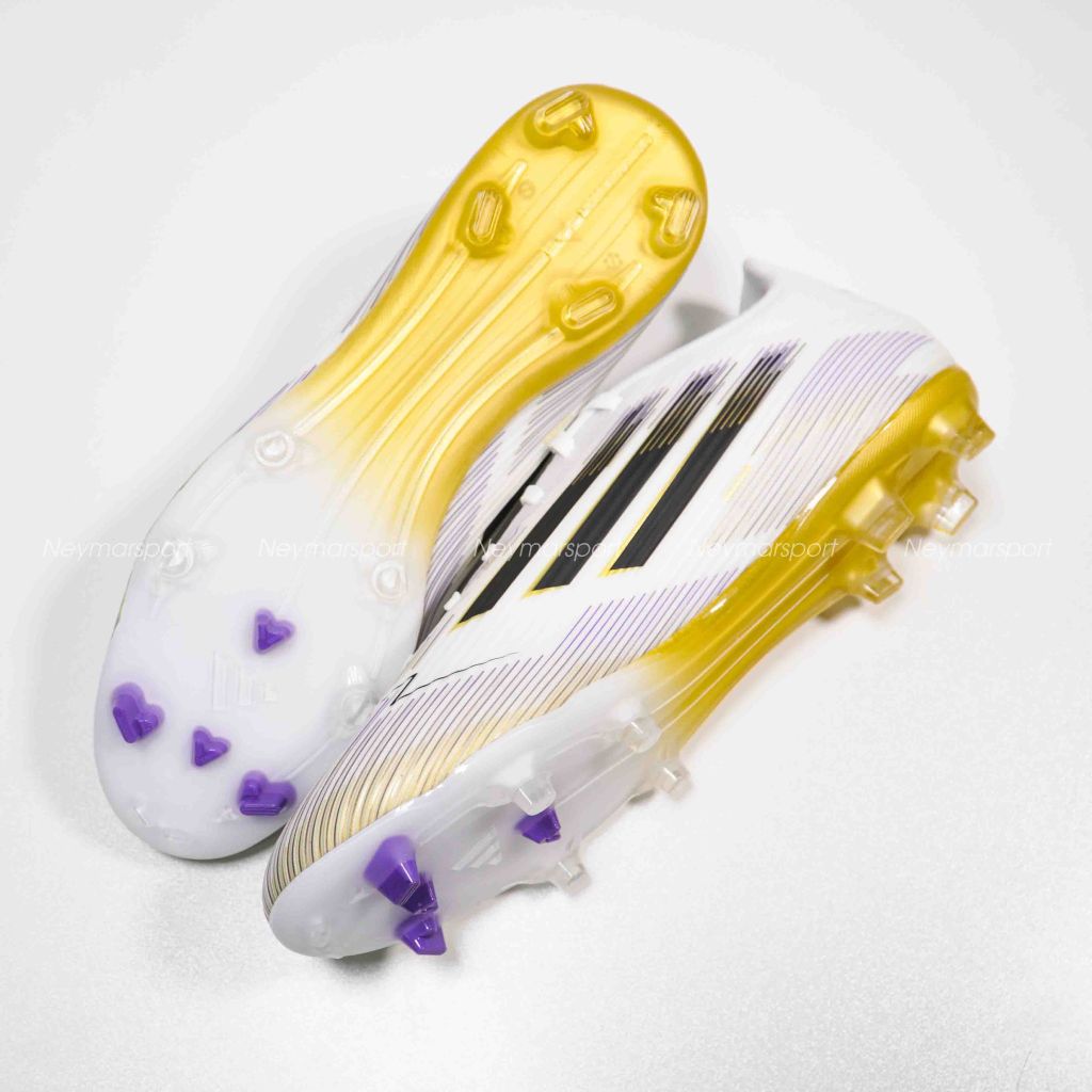 Giày đá bóng adidas F50 League FG/AG Road to Glory - Footwear White/Core Black/Gold Metallic JI0005
