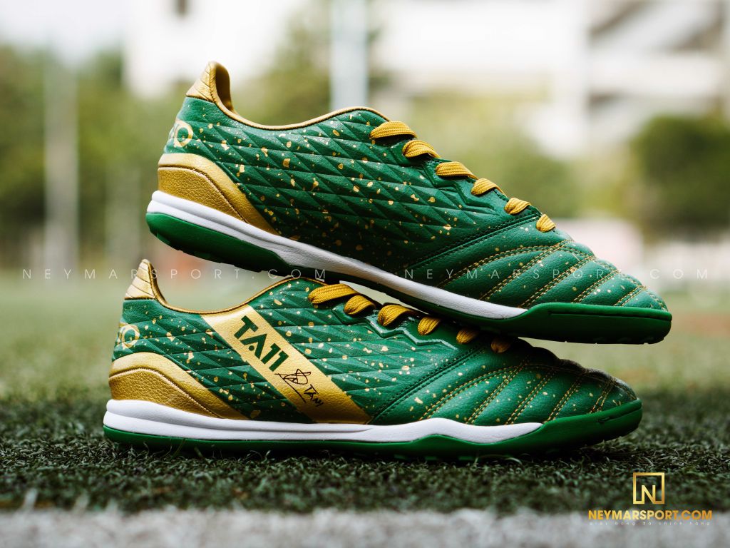 GIÀY ĐÁ BÓNG KAMITO TA11 TF TOUCH OF MAGIC - GREEN/GOLD
