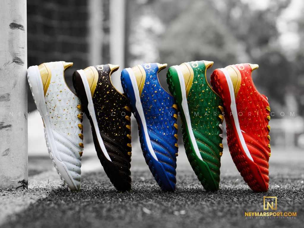 GIÀY ĐÁ BÓNG KAMITO TA11 TF TOUCH OF MAGIC - WHITE/GOLD