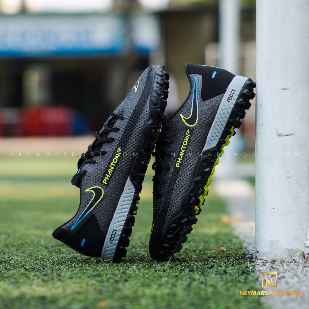 Nike Phantom GT Pro TF Black x Prism - Black/Cyber Yellow/Lite Photo Blue