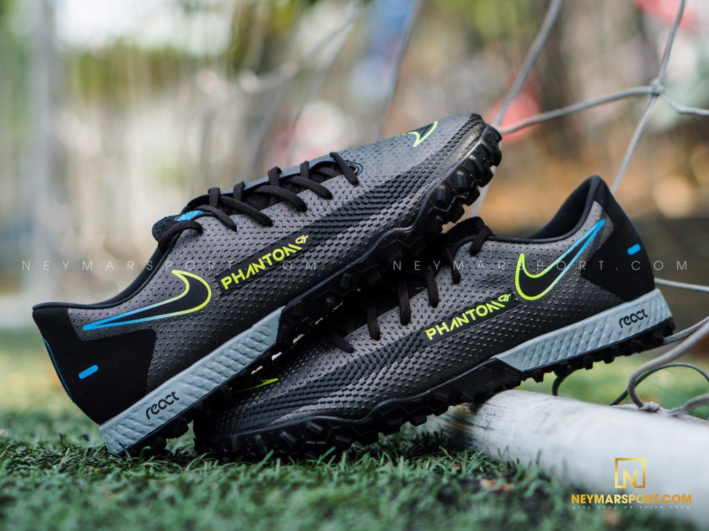 Nike Phantom GT Pro TF Black x Prism - Black/Cyber Yellow/Lite Photo Blue