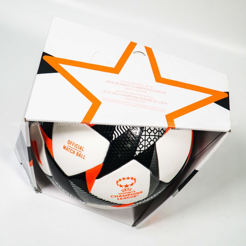 Quả bóng đá Adidas Football Champions League Bilbao 2024 Pro Match Ball Women - White/Black/Solar Red IN7018