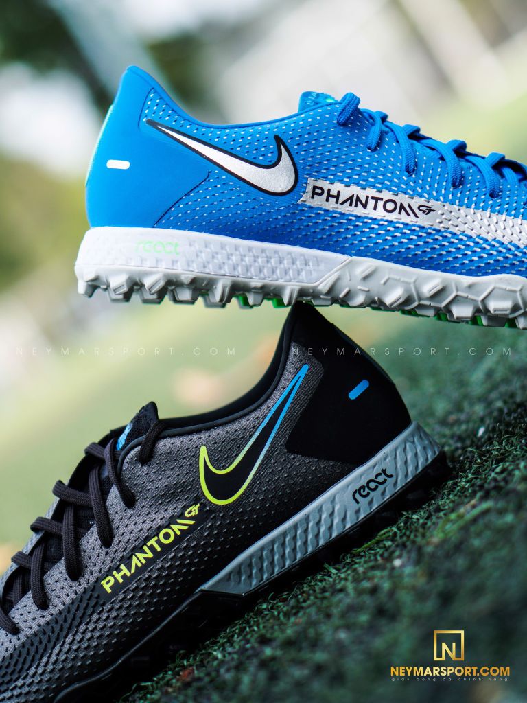Nike Phantom GT Pro TF Black x Prism - Black/Cyber Yellow/Lite Photo Blue
