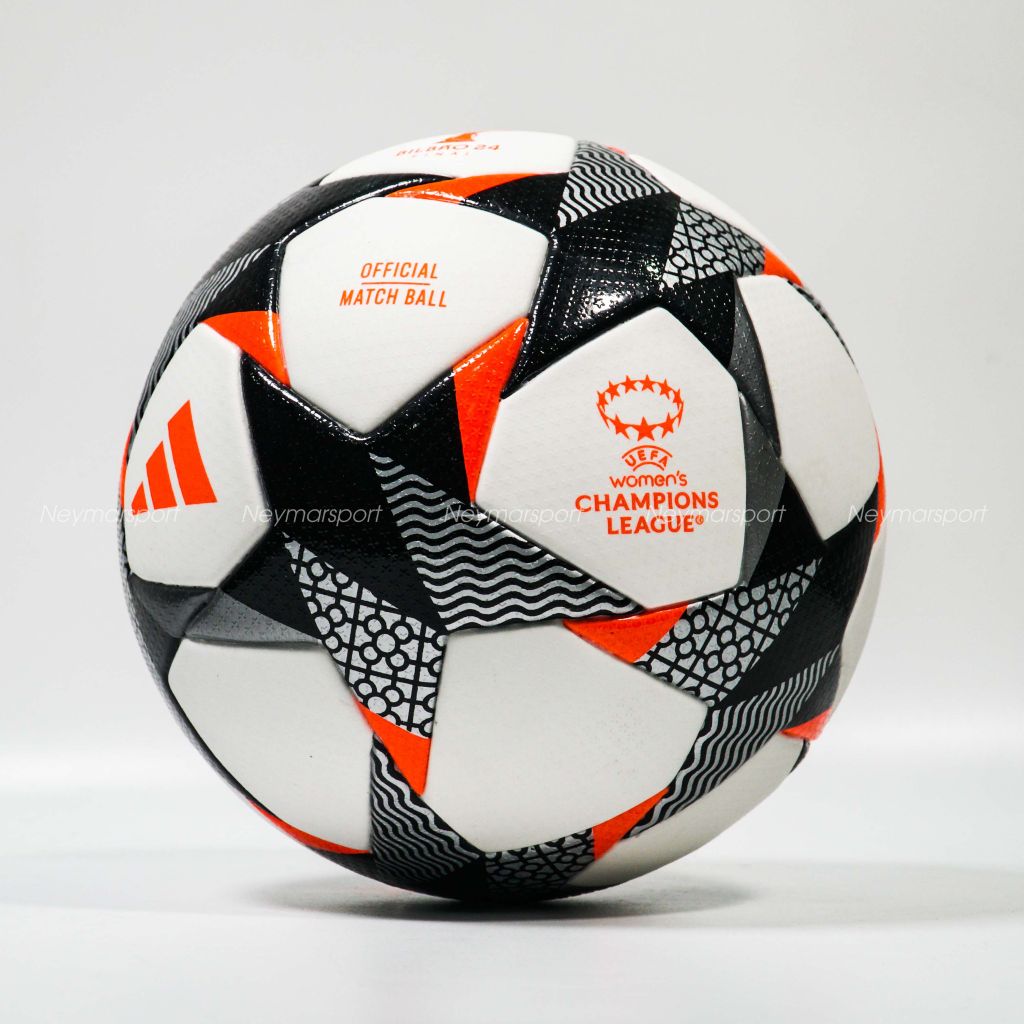 Quả bóng đá Adidas Football Champions League Bilbao 2024 Pro Match Ball Women - White/Black/Solar Red IN7018